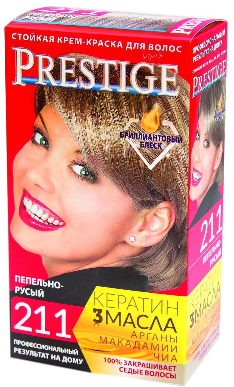 

Краска для волос Vip's Prestige 211 (Пепельно-русый)