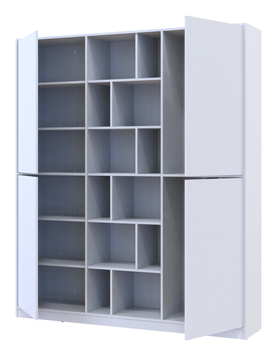 Шафа для одягу Doros Морган Білий ДСП 180х38.5х210 (42001246) 3