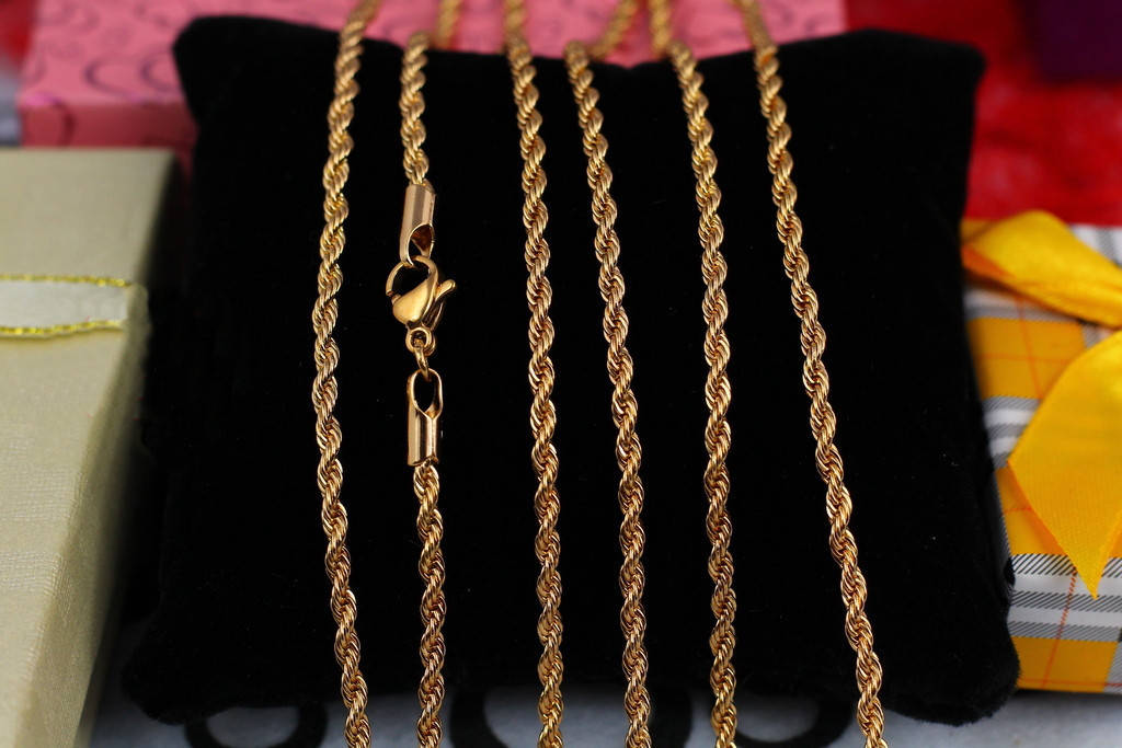

Цепь Xuping Jewelry канатик 60 см 2 мм золотистая