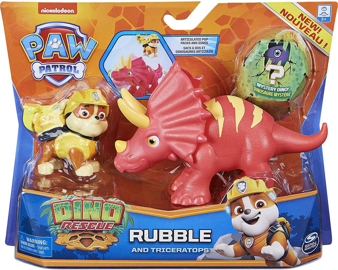 

Игровой набор Spin Master Paw Patrol Dino Rescue Rubble and Dinosaur Triceratops (6060179)