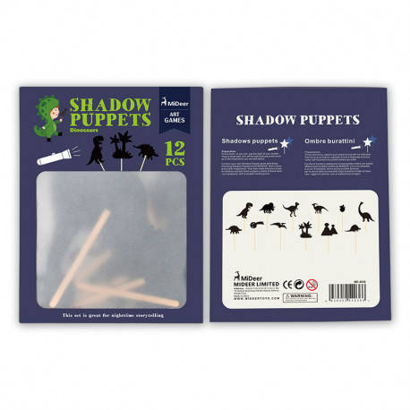 

Набор фигурок для театра теней "Динозавры" MiDeer Toys, Черный