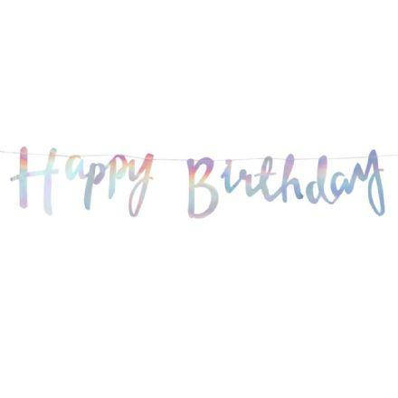 

Гирлянда-растяжка Happy birthday прописью хамелеон