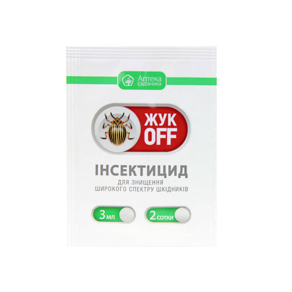 

Инсектицид Жук Офф 3 мл УКРАВИТ 1088