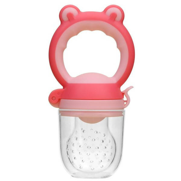 

Ниблер с силиконовой сеточкой с ушками Розовый