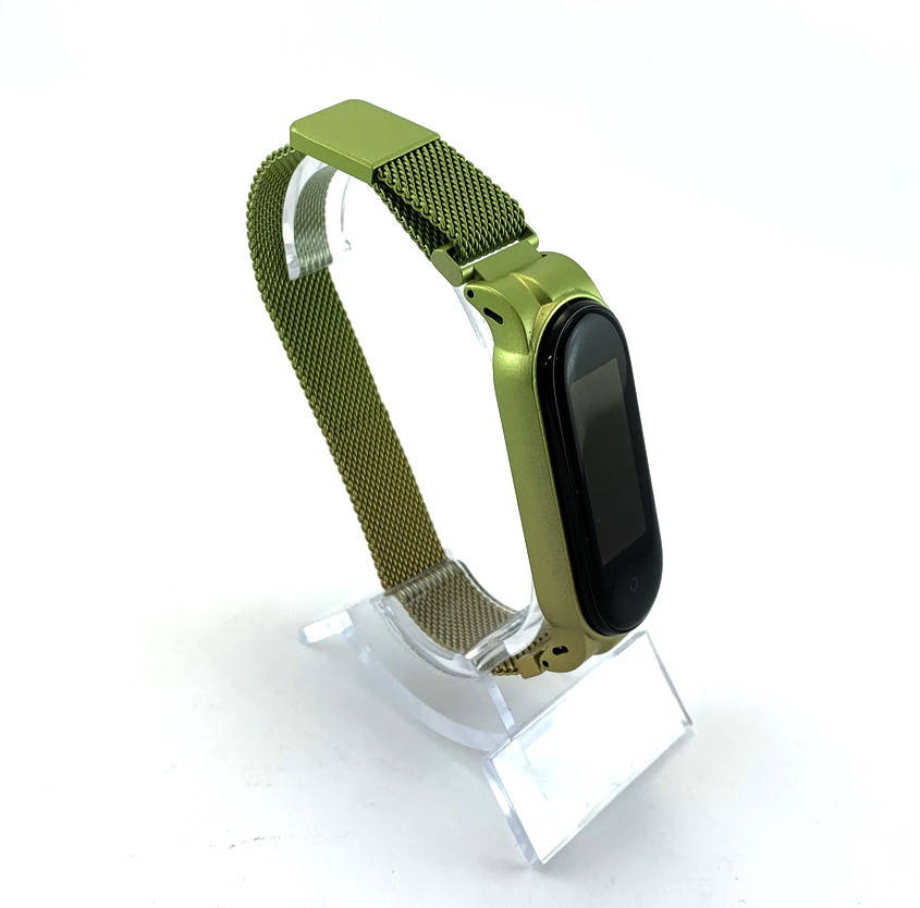 

Оригинальный ремешек для Xiaomi Mi Band 5, Mi Band 6 металлический зеленый