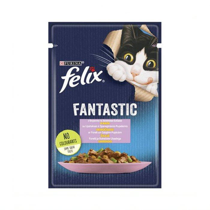 

Felix Fantastic с форелью и зеленым горошком в желе 85 г