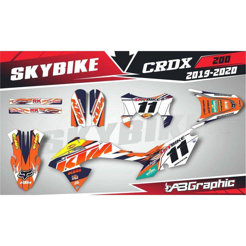 

Наклейки на мотоцикл SKYBIKE CRDX-200 8