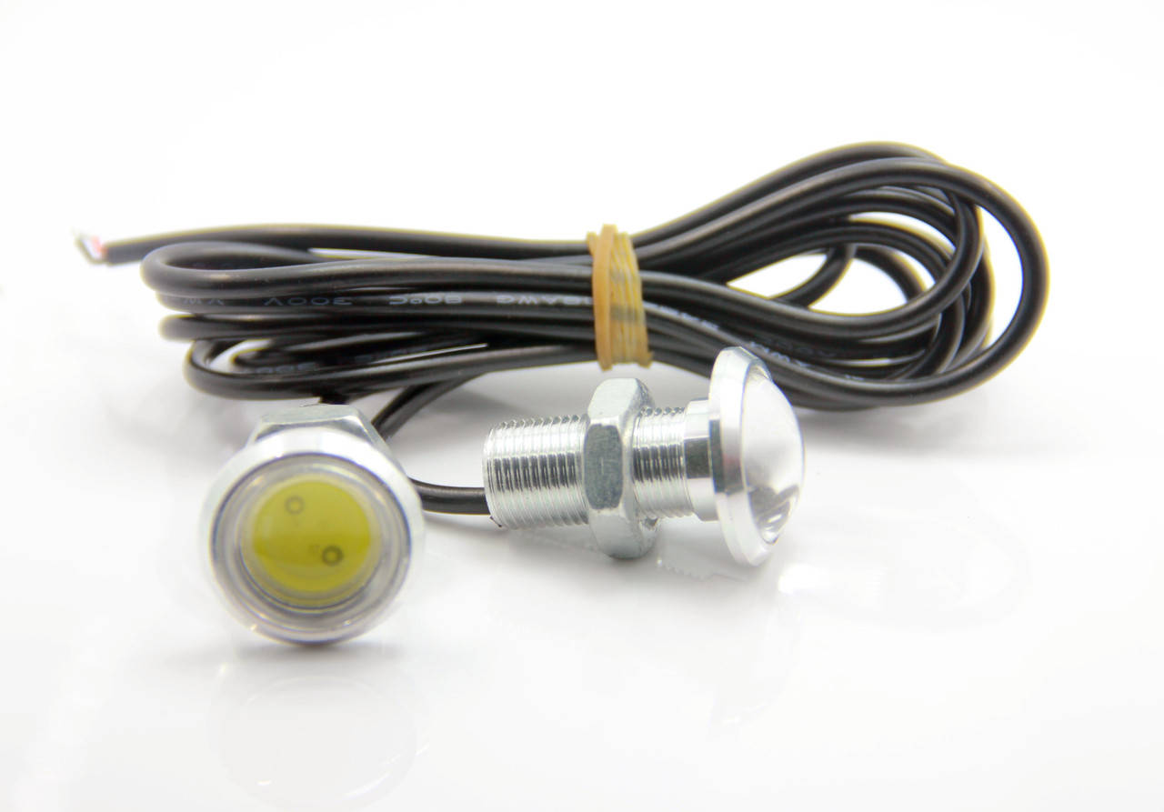 

Точечные дневные ходовые огни DRL-01 3W 200LM 6000K 23mm орлиный глаз, Белый
