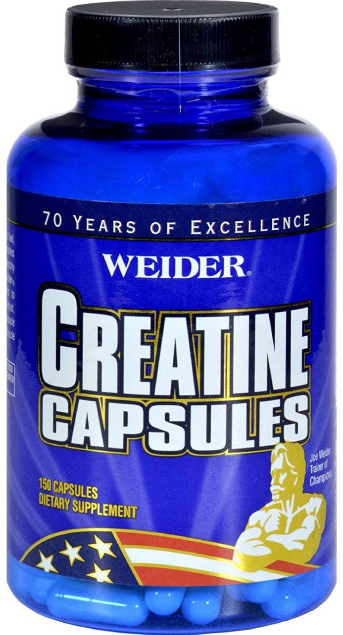 

Weider USA, Creatine Capsules (150 капс х 700 мг), креатин моногидрат