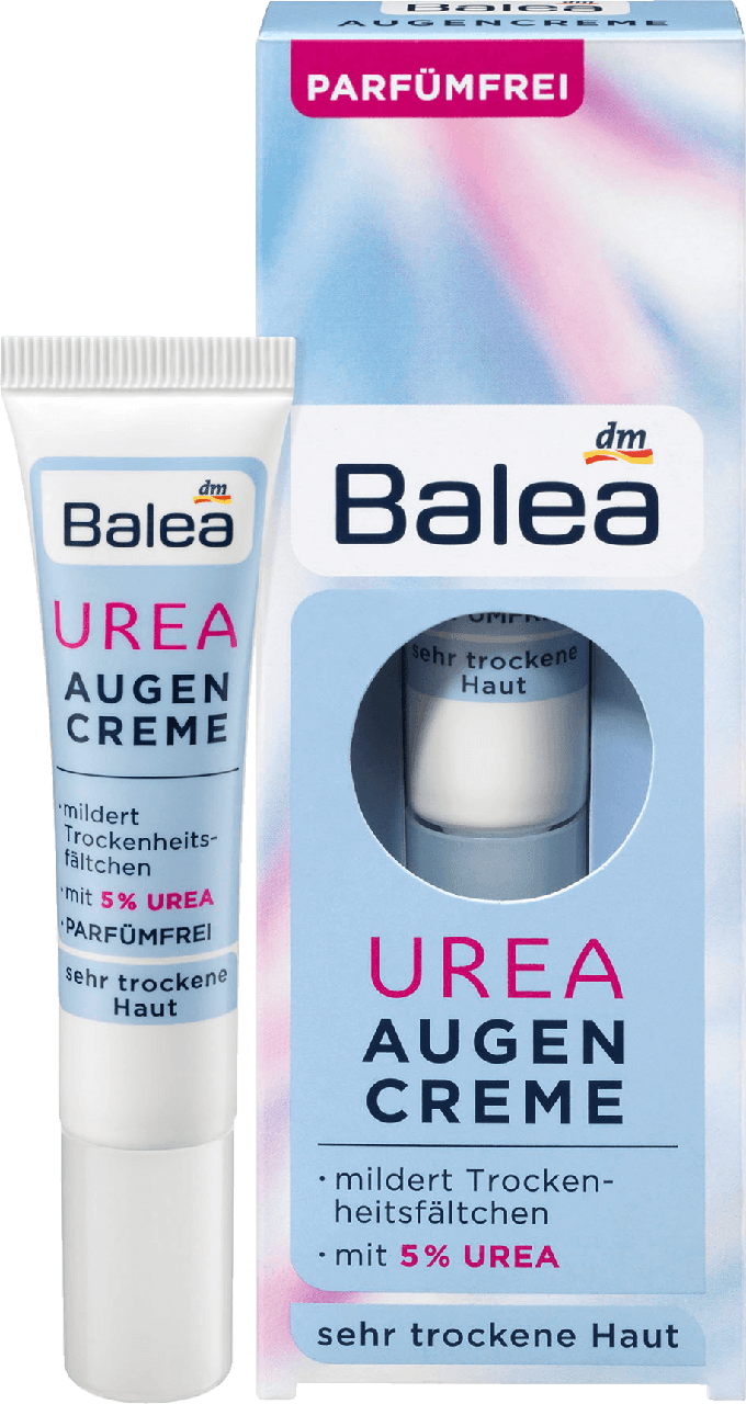 

Крем против морщин для контуров глаз с косметической мочевиной 5% Balea Urea, 15 ml.
