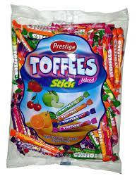 

Жевательные конфеты Toffees mixed Sticks Prestige , 1000 гр