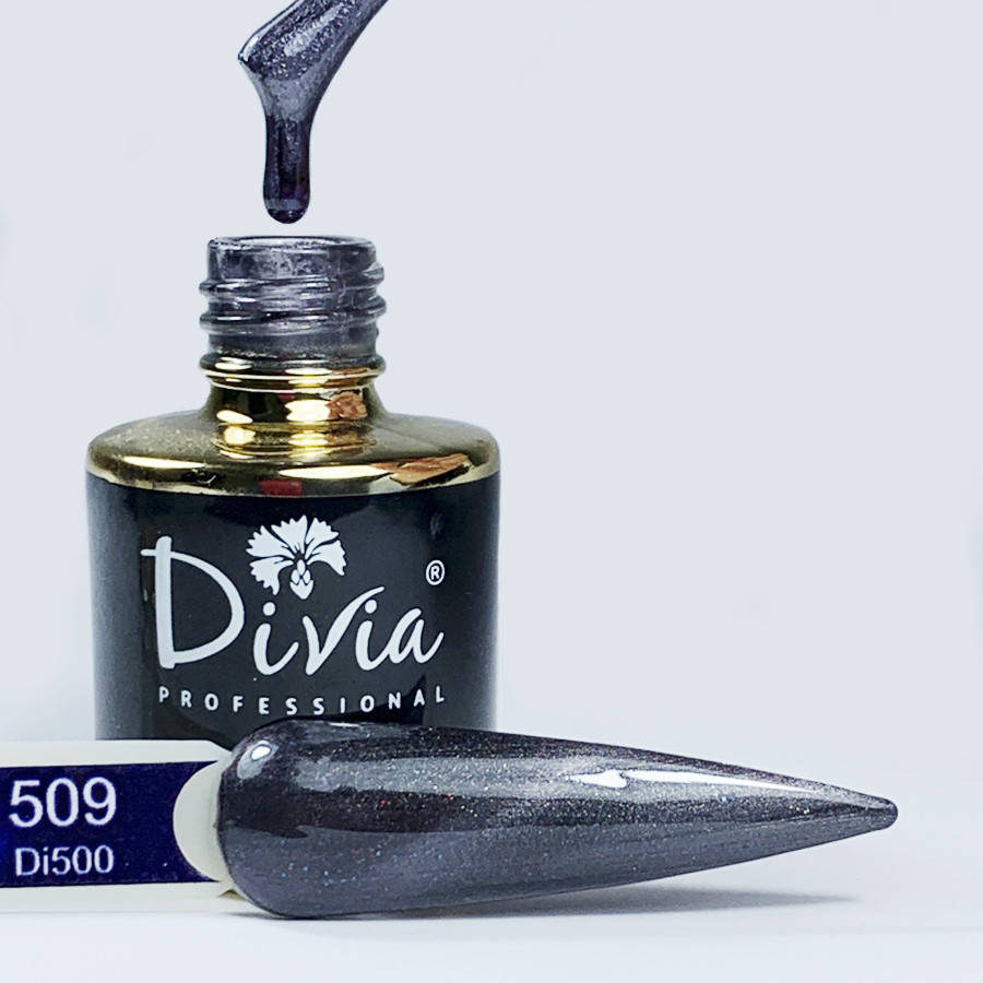 

Divia Гель-лак для ногтей Cat's Eye Di500 №509 (Темный серый)