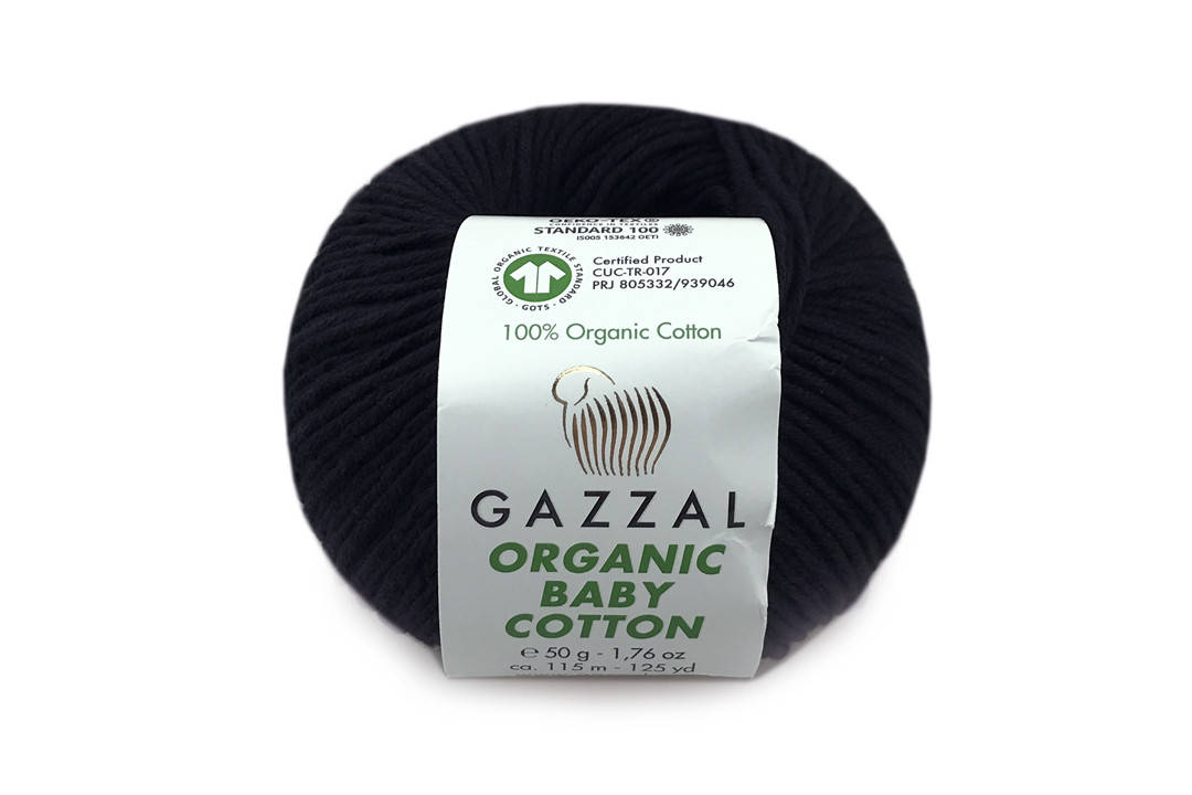 

Gazzal Organic Baby Cotton, Черный №430
