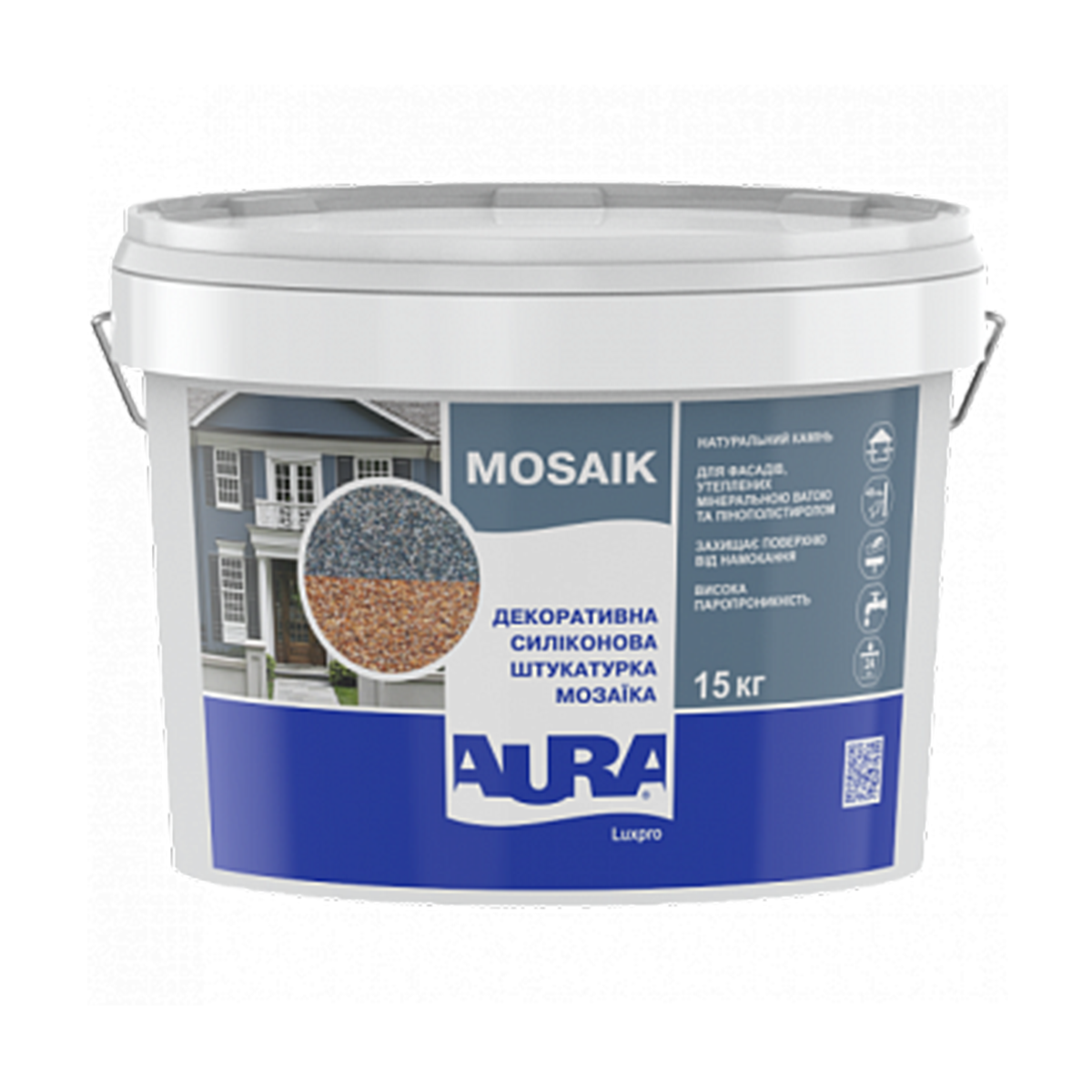 

Силиконовая мраморная крошка Aura Luxpro Mosaik 15кг (все цвета)