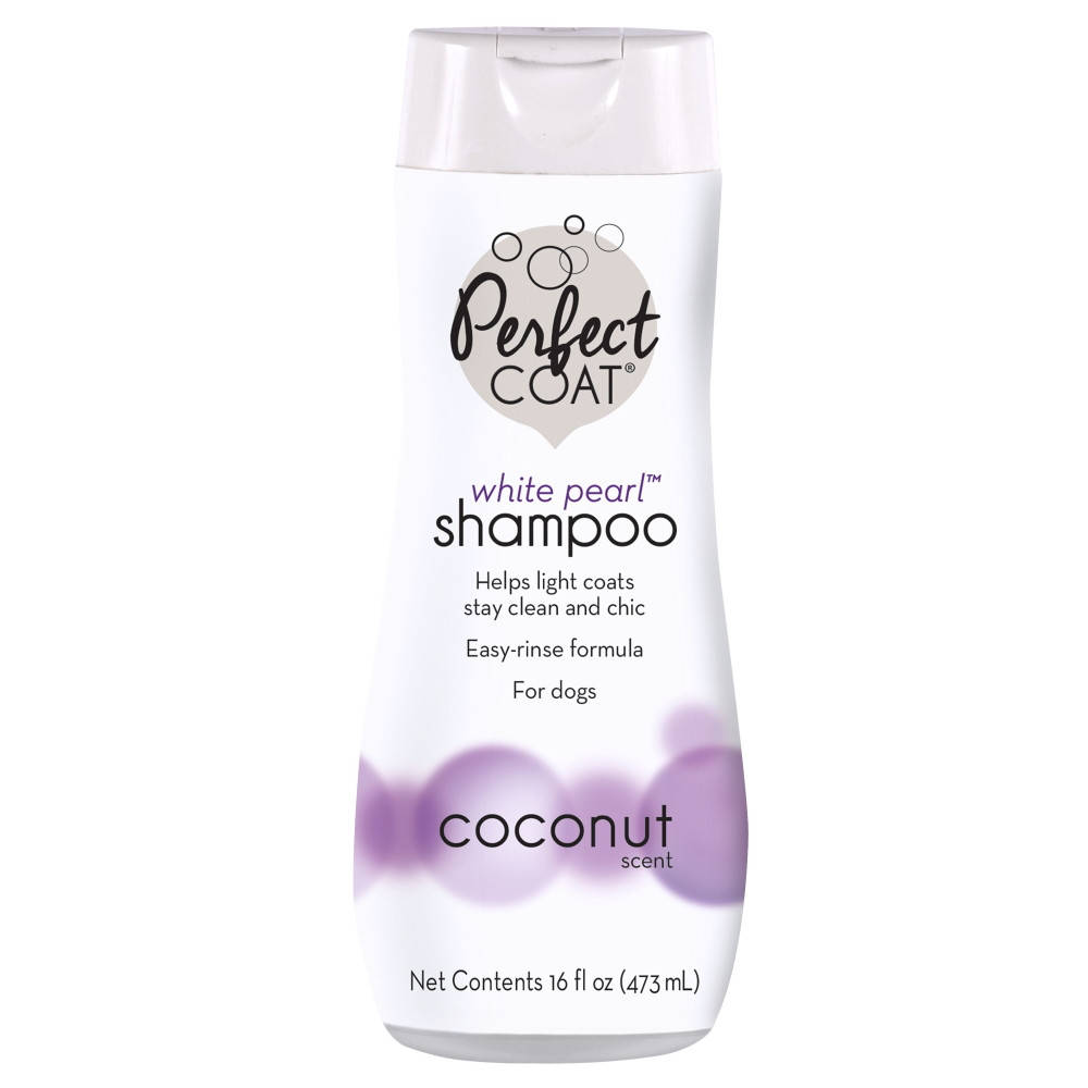 

8in1 Perfect Coat White Pearl Shampoo шампунь Белая жемчужина для собак с белой шерстью 473мл, Белый