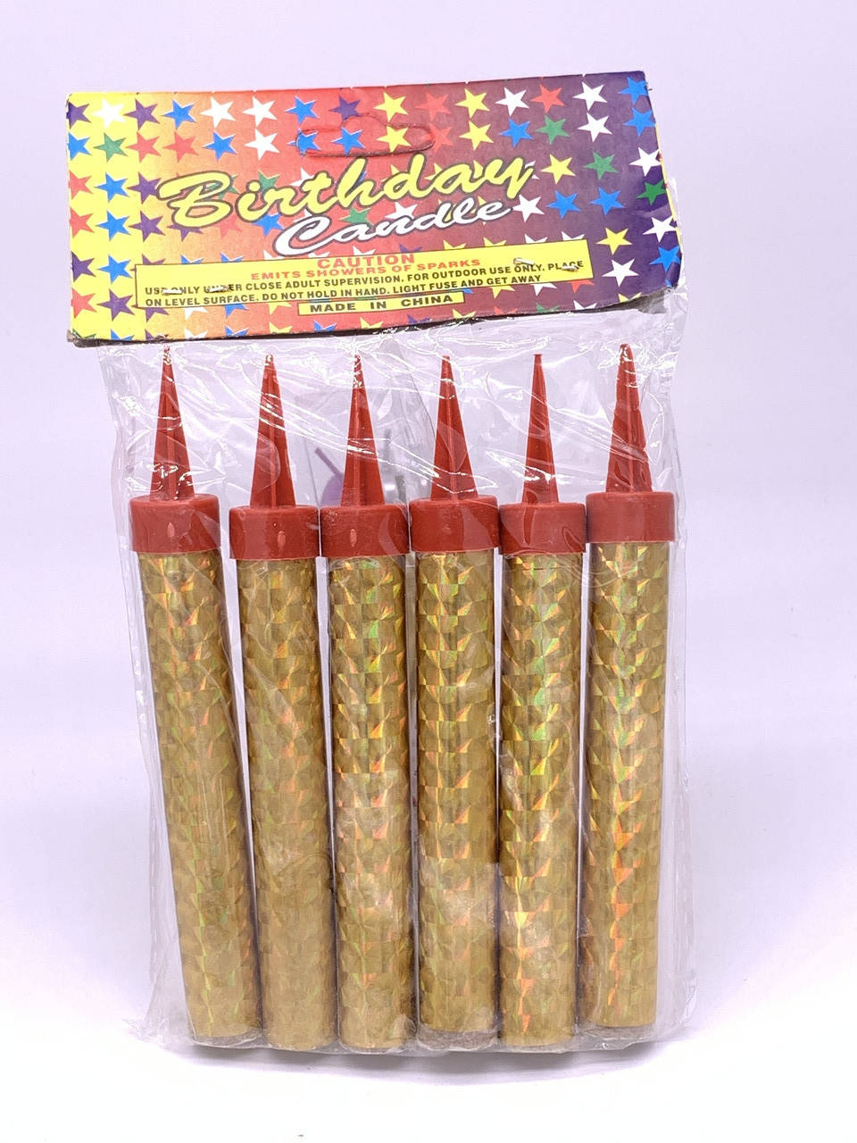 

Фейерверк в торт 10см Золото (6шт.)