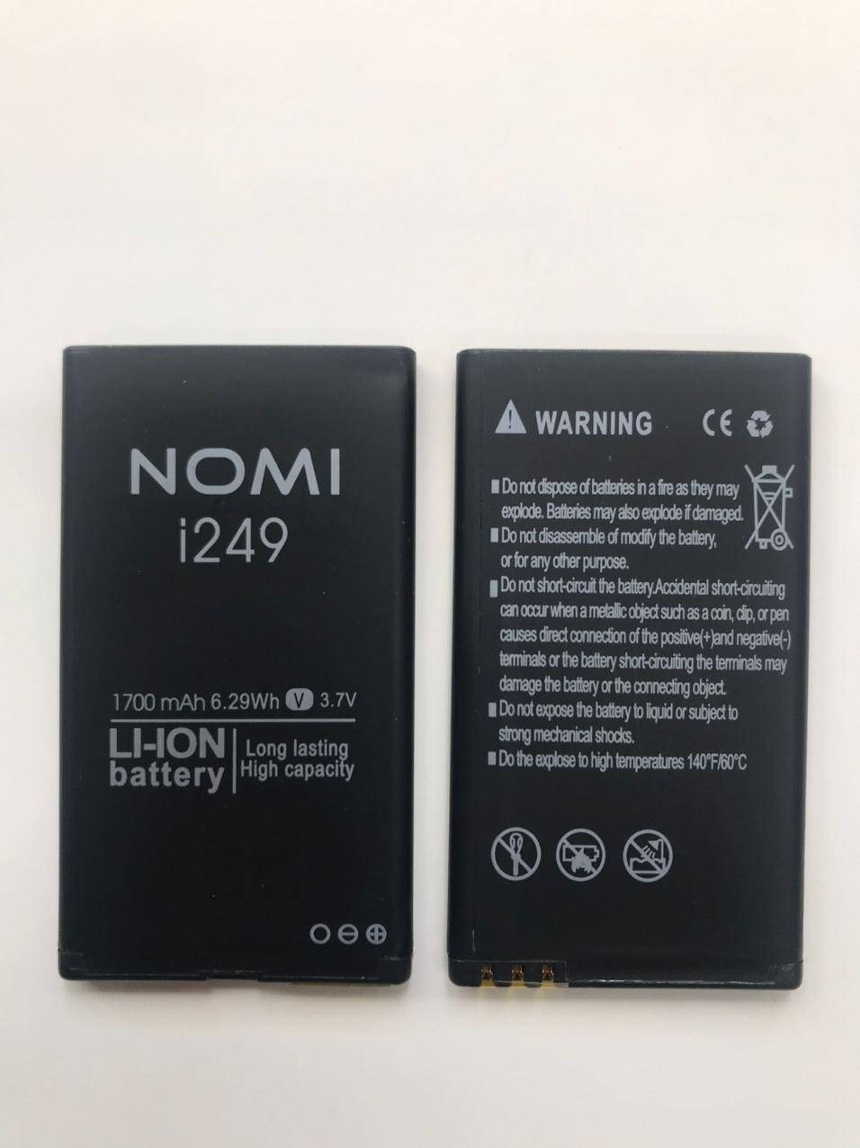 

Аккумулятор Nomi i249, 1700 mAh