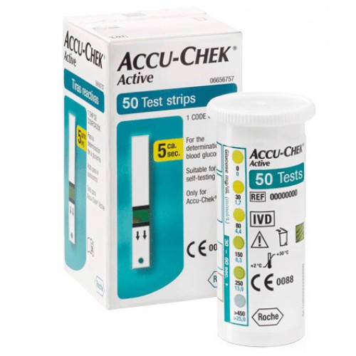 

Тест-полоски Accu-Chek Active, 50 шт. (Офіційний імпорт)