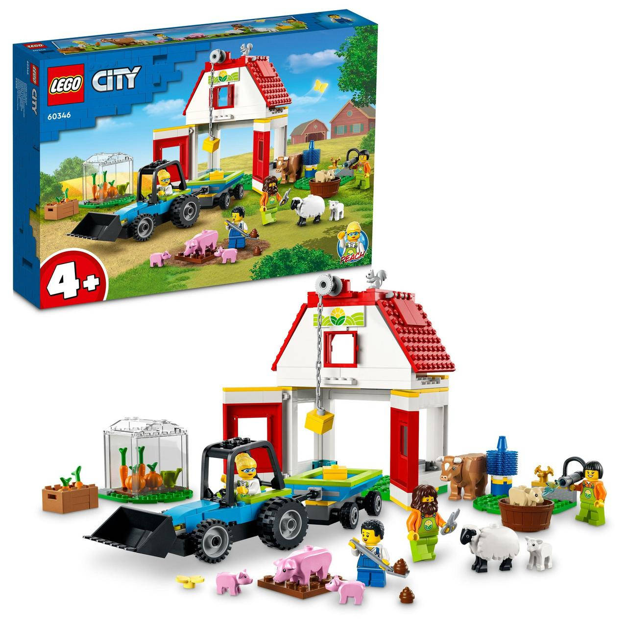 

Конструктор LEGO City Сарай і сільськогосподарські тварини 60346