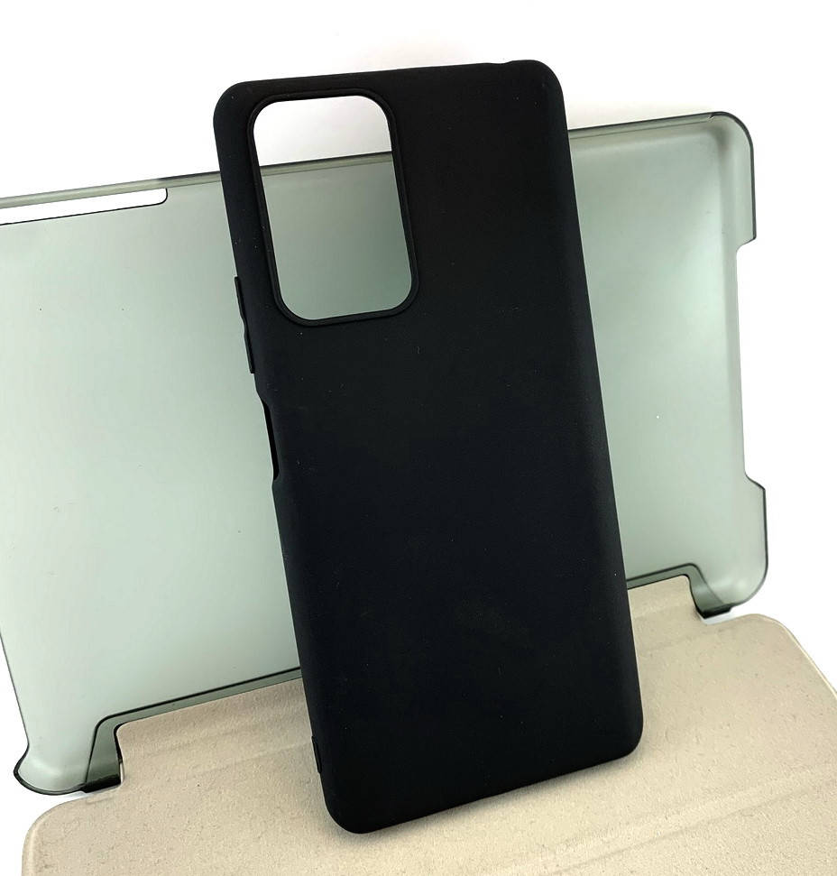 

Чехол для Xiaomi Redmi Note 10 pro накладка бампер Case силиконовый черный матовый