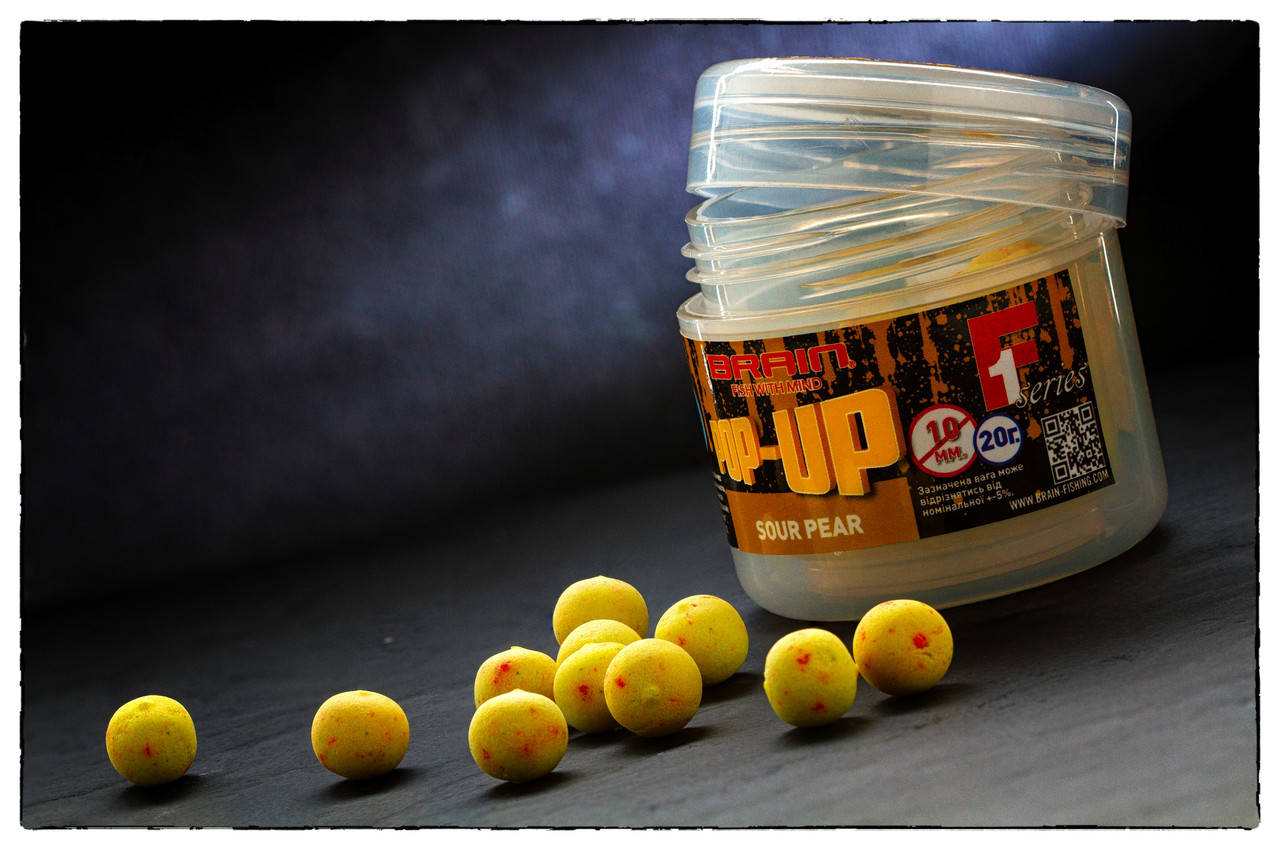 

Плавающие бойлы Brain Pop-Up F1 Sour pear (Груша) 10 мм
