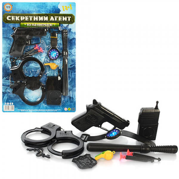 

Игровой набор полицейского ББ X-44-6-D 21,5х31х3 см