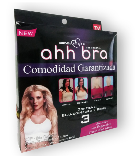 

Бесшовный Бюстгальтер Ahh Bra (3 шт) "M"