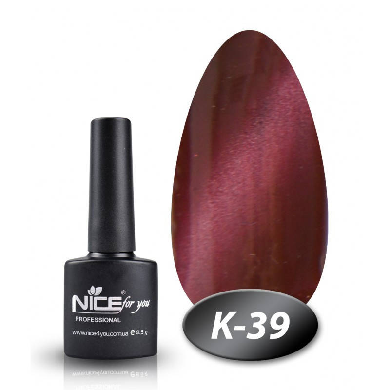 

Гель-лак Nice for you К-39 кошачий глаз темно-лиловый 8,5 мл