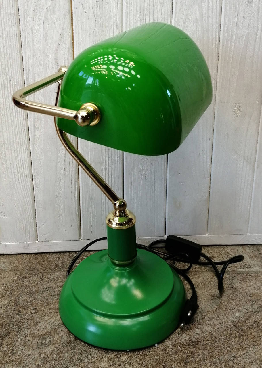 

Настольная лампа зеленая классик, Зелёный