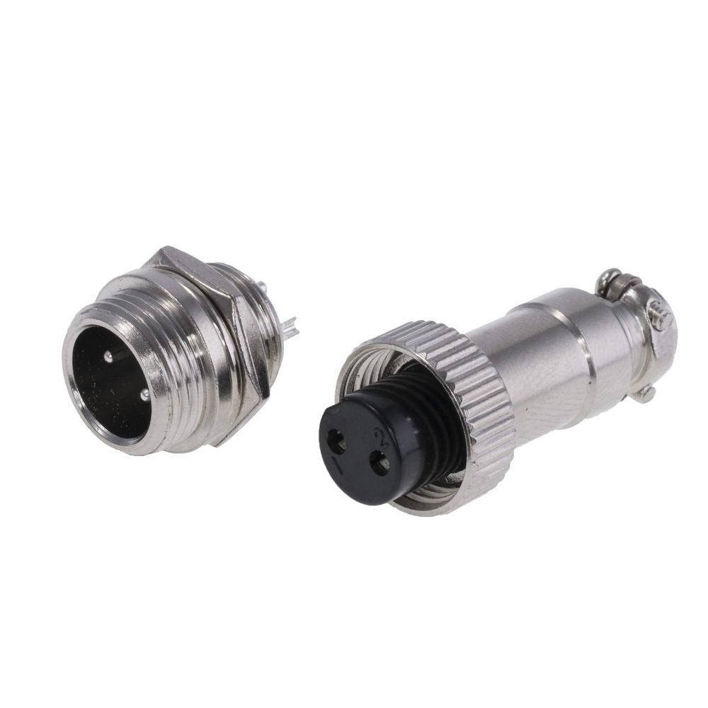 

DS1110-01-2B6-CONNFLY (комплект разьем, мама на панель-папа штекер 2 контакта) Connfly