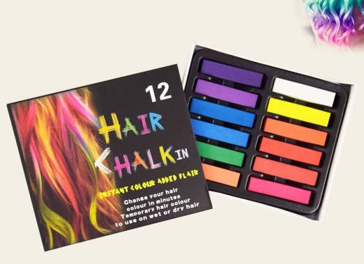 

Мелки для волос набор 12 шт цветные пряди мел для волос