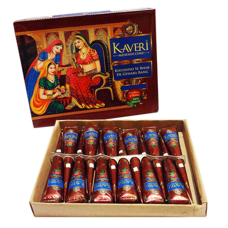 

Хна для тату (для мехенди) Kaveri натуральная 12 конусов (апрель 2022)