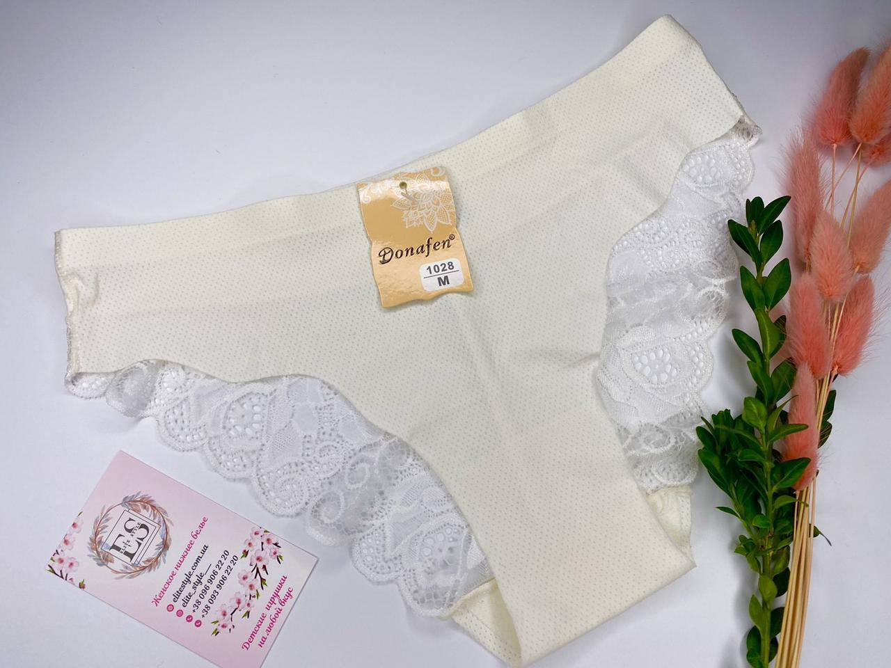 

Бесшовные трусики-слипы TM Donafen, код 1028 Молочный, M