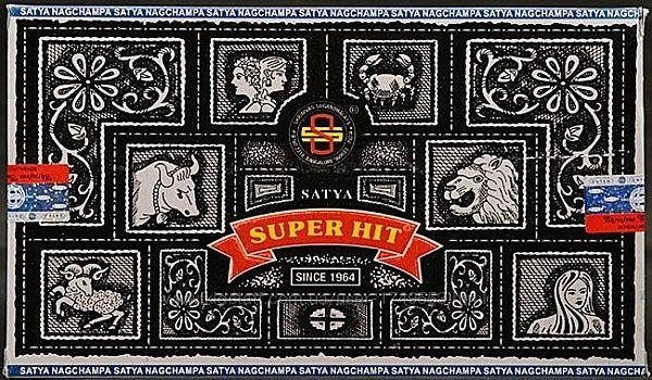 

Благовония, ароматические палочки Супер Хит Сатья Super Hit Satya, 100 г