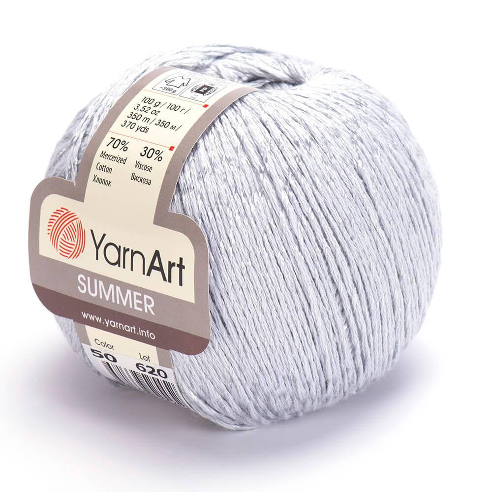 

Пряжа YarnArt Summer 50 светло-серый