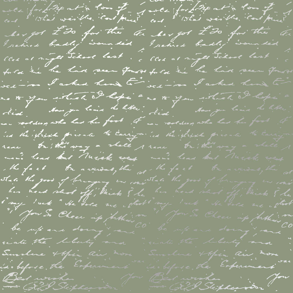 

Лист одностороннього паперу з фольгуванням Silver Text Olive 30,5х30,5 см