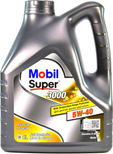 

Моторное масло Mobil Super 3000 5W-40 4L