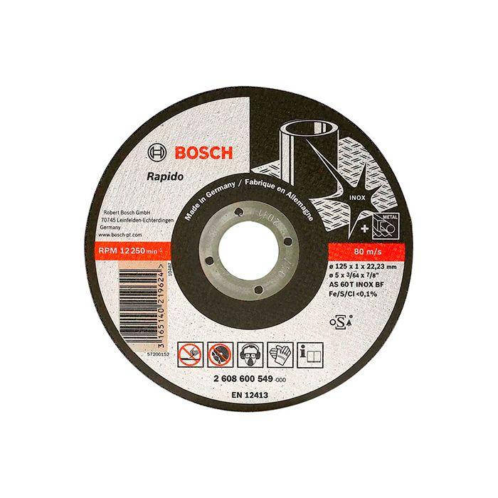 

Круг отрезной Bosch Expert for Inox 125x1 мм (2608600549)