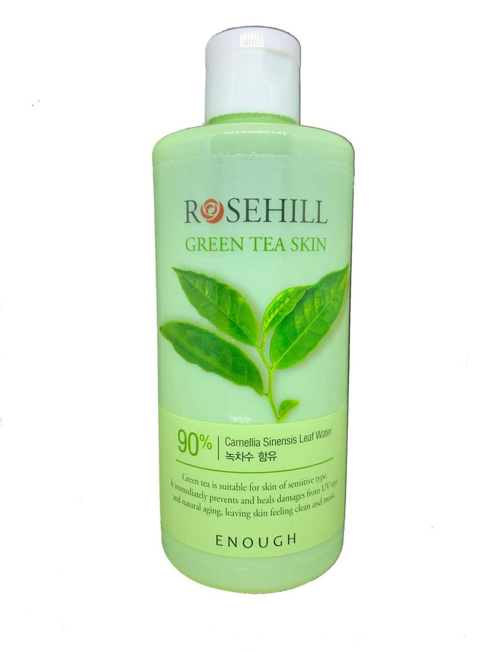 

Тонер для лица с экстрактом зеленого чая Enough Rosehill Green Tea Skin 90%