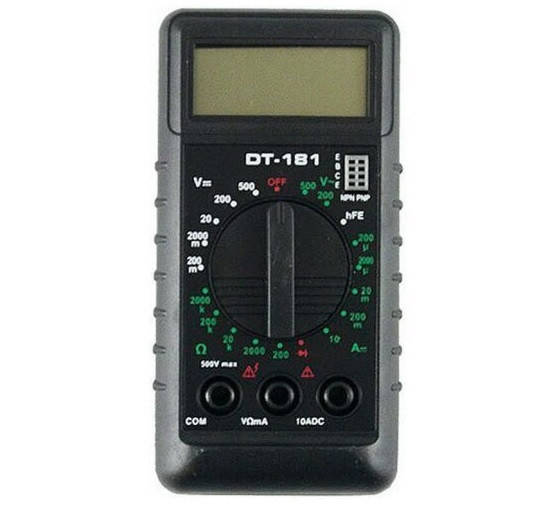 

Цифровой мультиметр тестер DT-181 100 мкВ / щупы