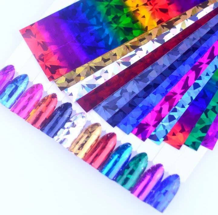 

Фольга для литья набор 12 шт, Разные цвета