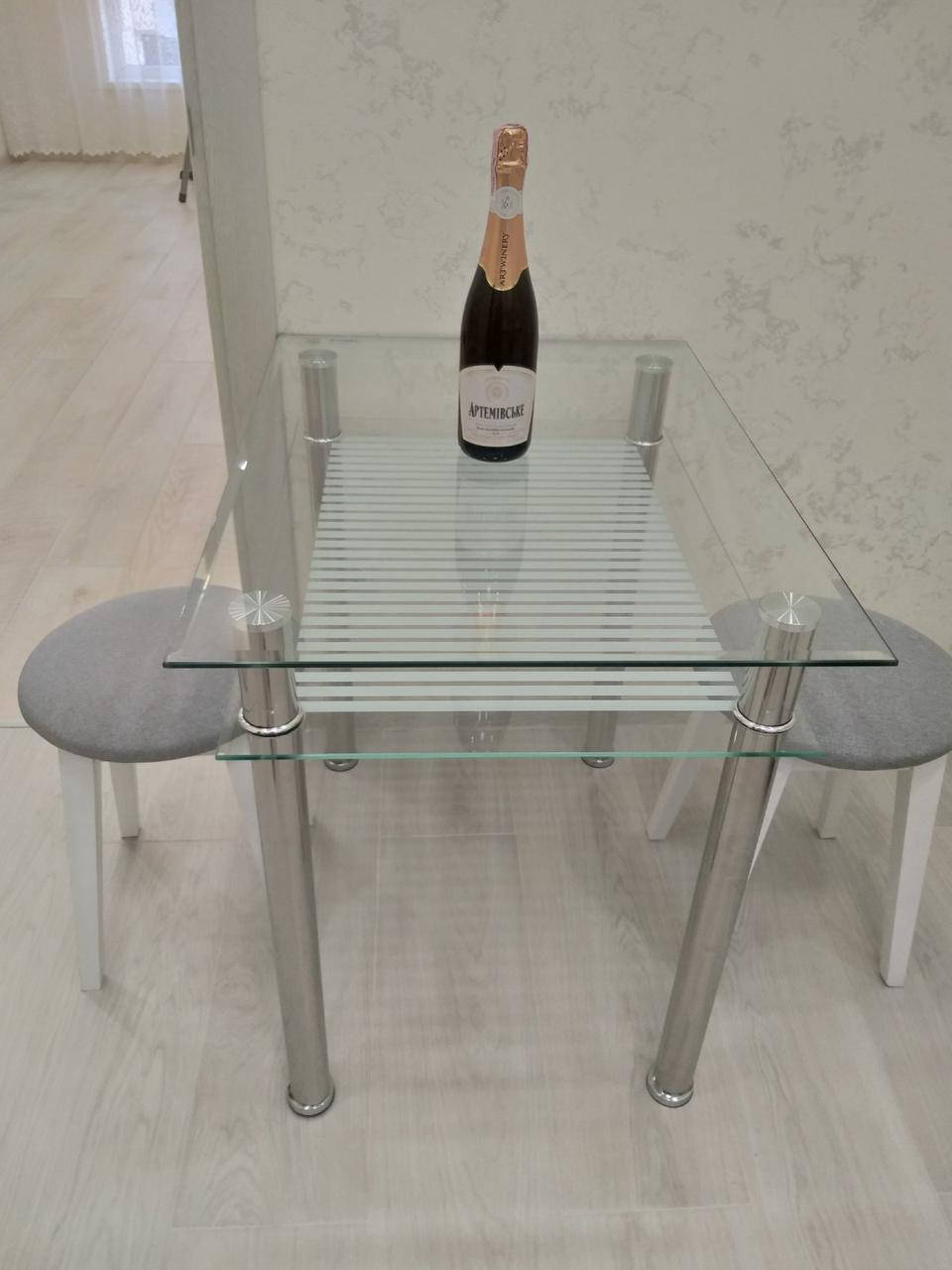 

Стол обеденный Signal Pixel 80х60 см Прозрачный (PIXEL)