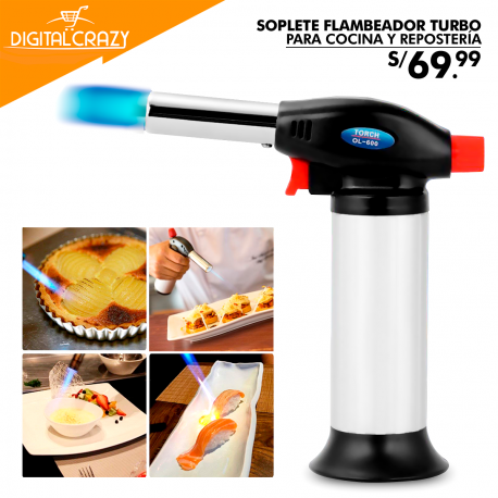 

Газовая горелка кондитерская для фламбирования Turbo Torch OL-600, карамелизатор