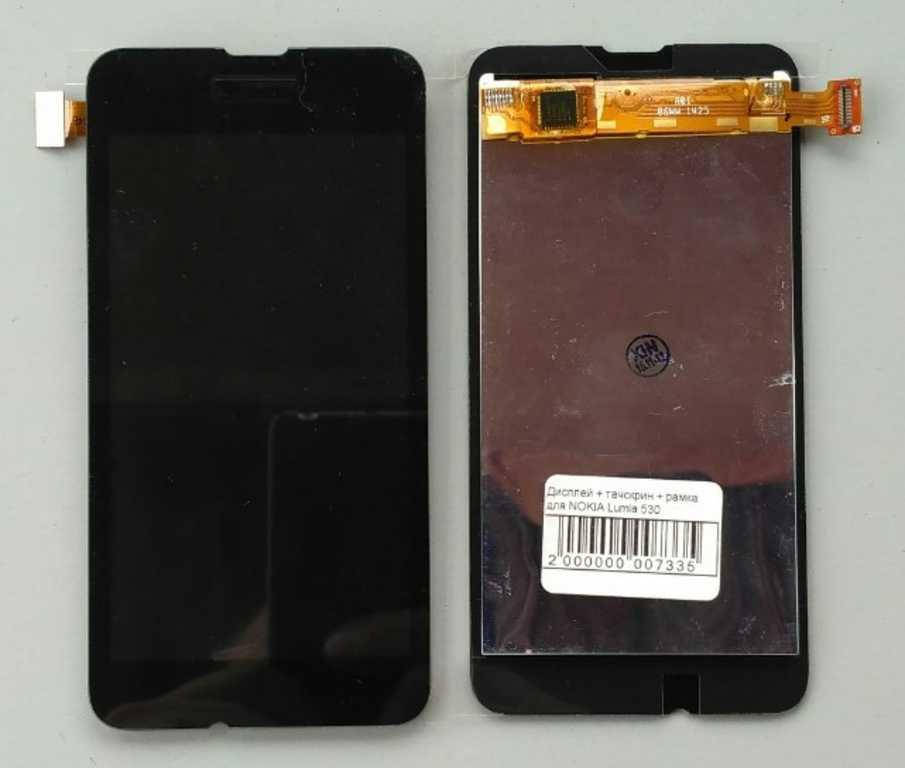 

Дисплей + тачскрин для NOKIA Lumia 530/RM-1017/RM-1019, Черный