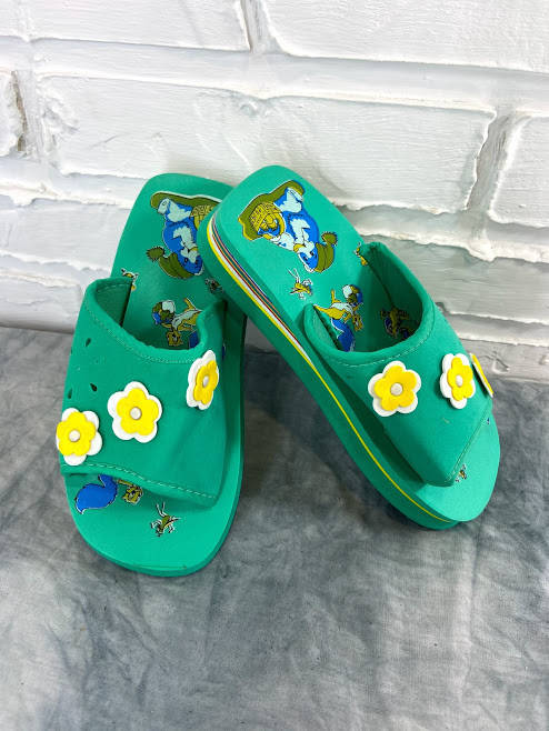

Шлепанцы детские салатовые 25-36 размер 35, Салатовый