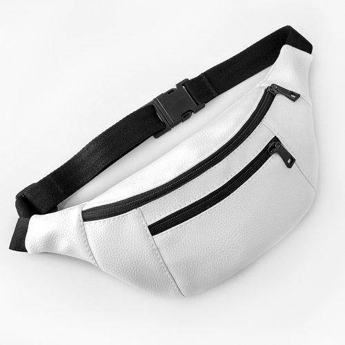 

Сумка на пояс бананка BUMBAG белая, Белый
