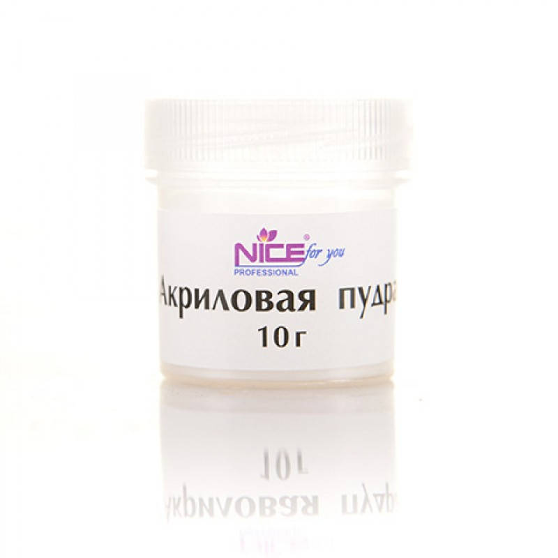 

Акриловая пудра Nice for you Clear 10 г, Прозрачный
