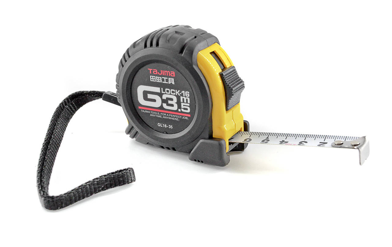 

Рулетка строительная TAJIMA G LOCK GL16-35 ударопрочная 3,5 м