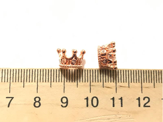 

Бусина корона с фианитами цвет золото (гипоаллергенный сплав)