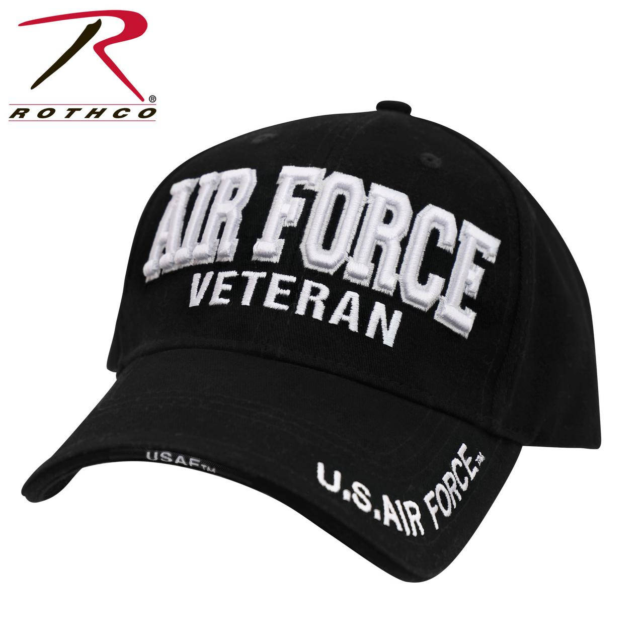 

Бейсболка Rothco air force veteran cap., Черный